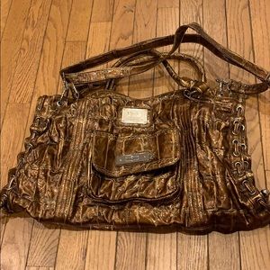 Caramel brown shoulder bag